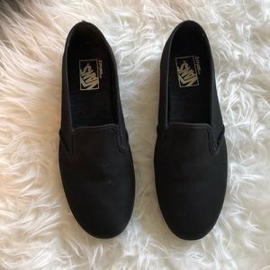All Black vans slip ons. Unisex. Never worn.